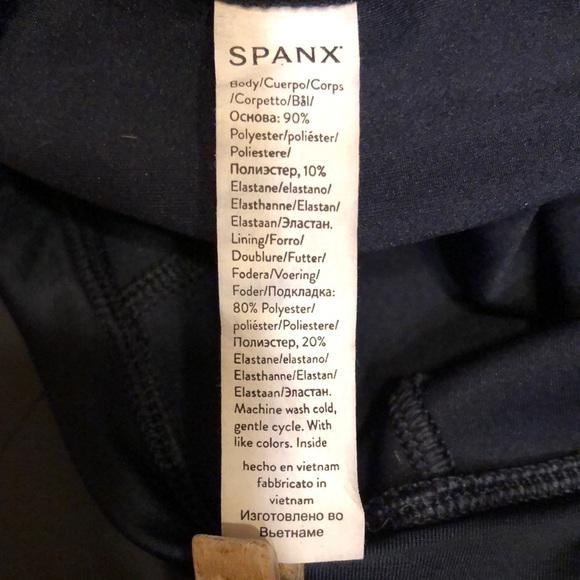 Spanx Black Faux Suede Leggings High Waisted Medium - Picture 12 of 13